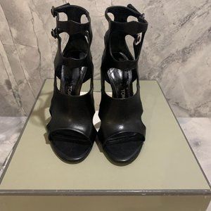 Tom Ford Black Open Toe Ankle Boot Size 35.5